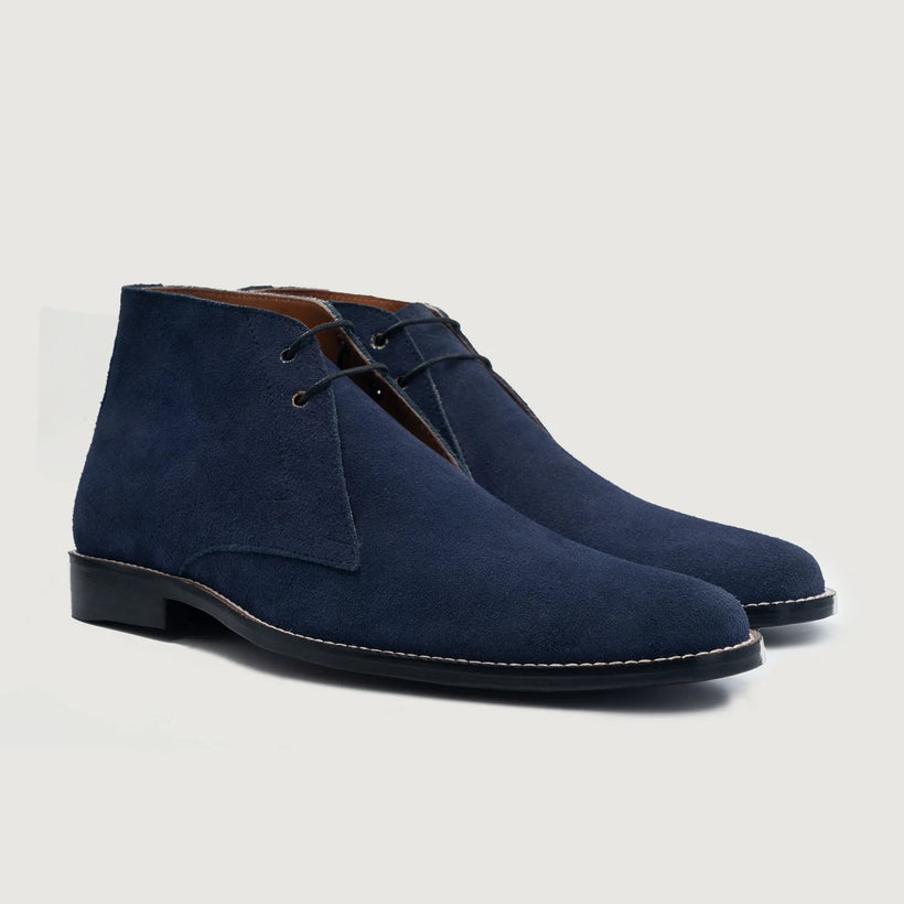 Corry Chukka Midnight Blå Suede Läderkängor för Herr