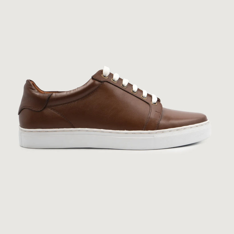 Carter Runn Brun Leather Sneakers för Herr