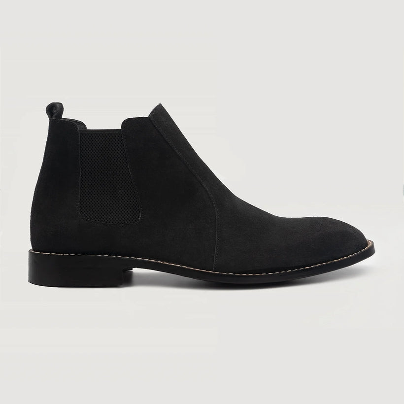 Clarkson Chelsea Svart Suede Leather Boots för Herr