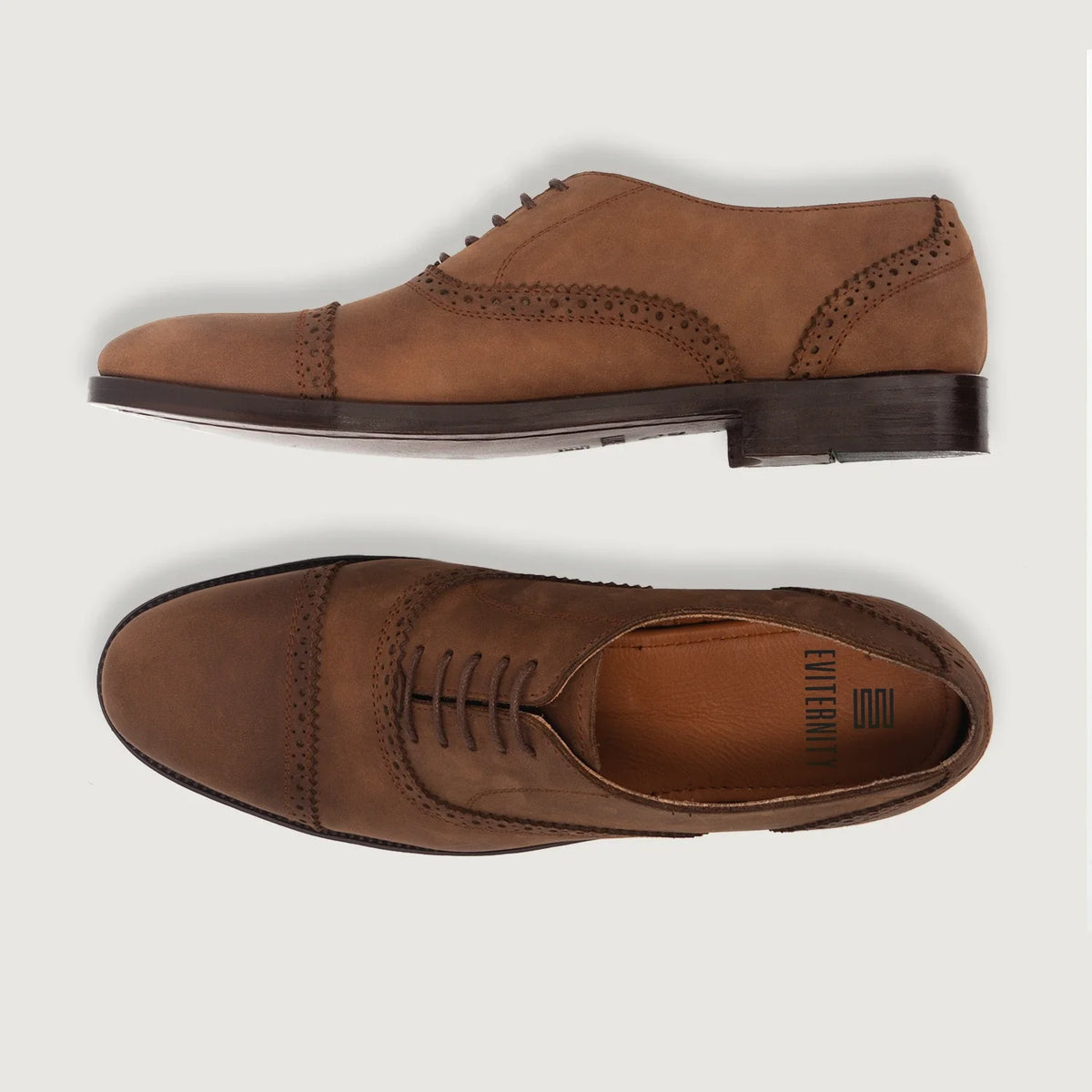Greyson Brogues Oxford Oil Pull-up Brun Läderskor för Herr - Förstärkt hälkappa och precisa dubbla sömmar