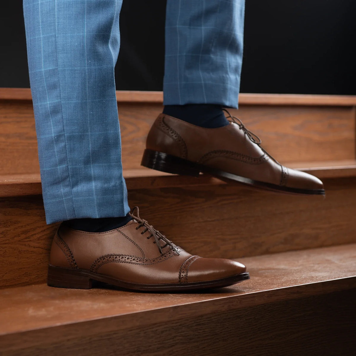 Orlaven Greyson Brogues Oxford Brun Läderskor för Herr footwear image 9