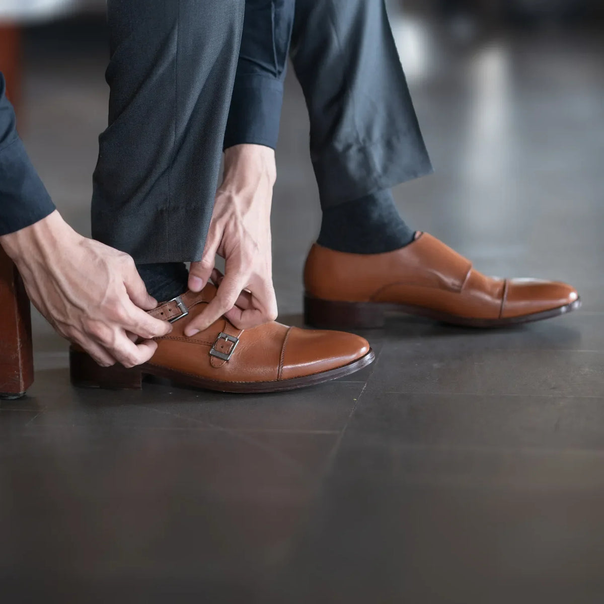 Orlaven Boston Läderskor Ljusbrun Läderskor footwear image 9