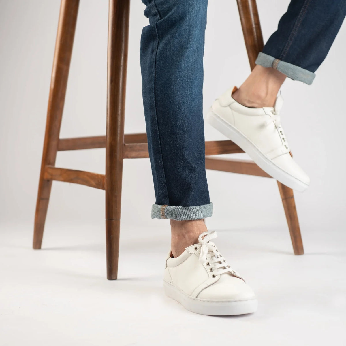 Orlaven Carter Runn White Lädersneakers för Herr footwear image 9
