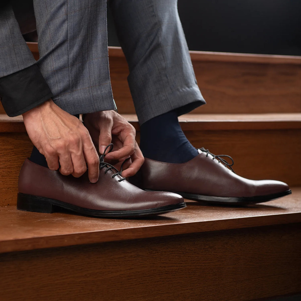 Orlaven Director Wholecut Kastanjebrun Läderskor för Herr footwear image 9