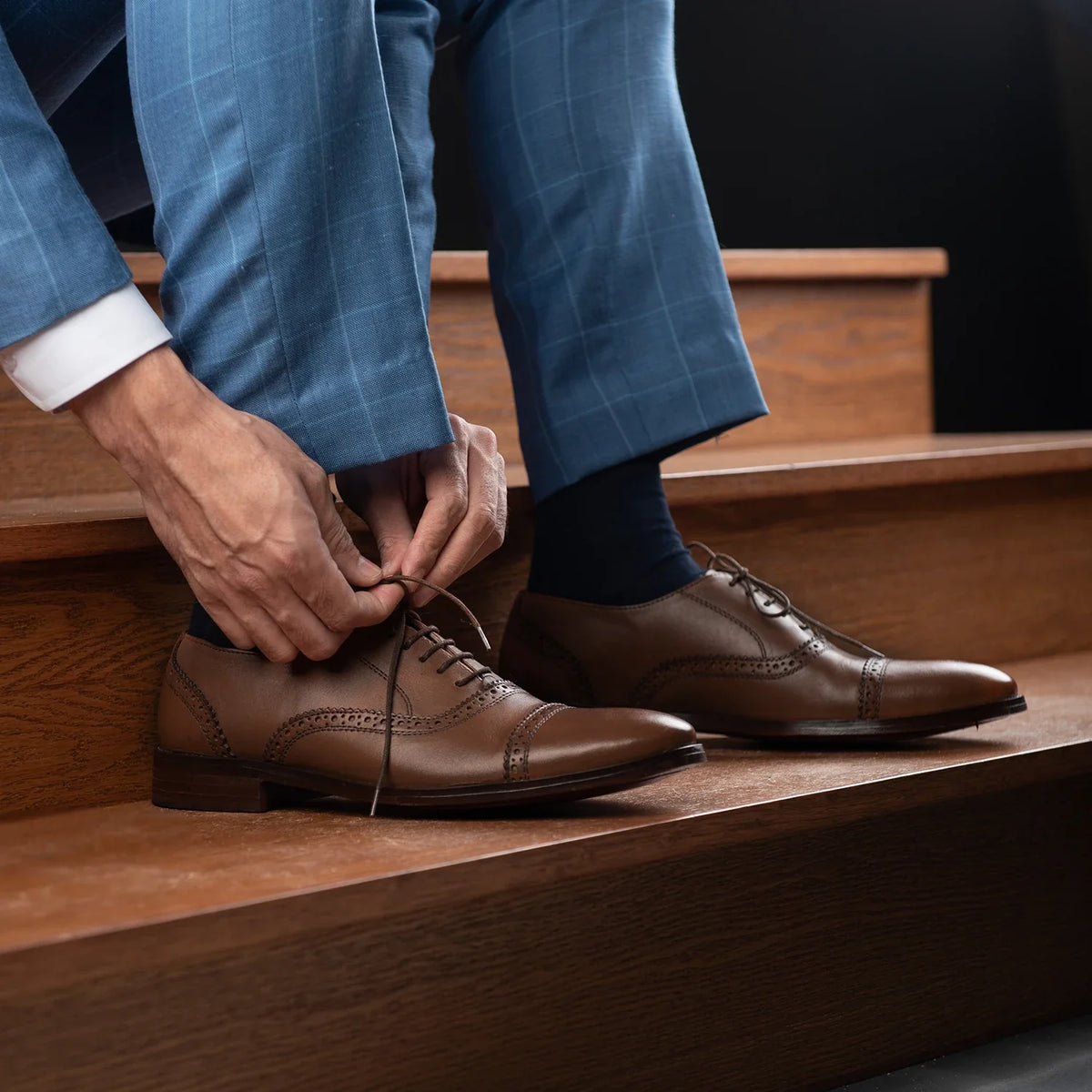 Orlaven Greyson Brogues Oxford Brun Läderskor för Herr footwear image 10