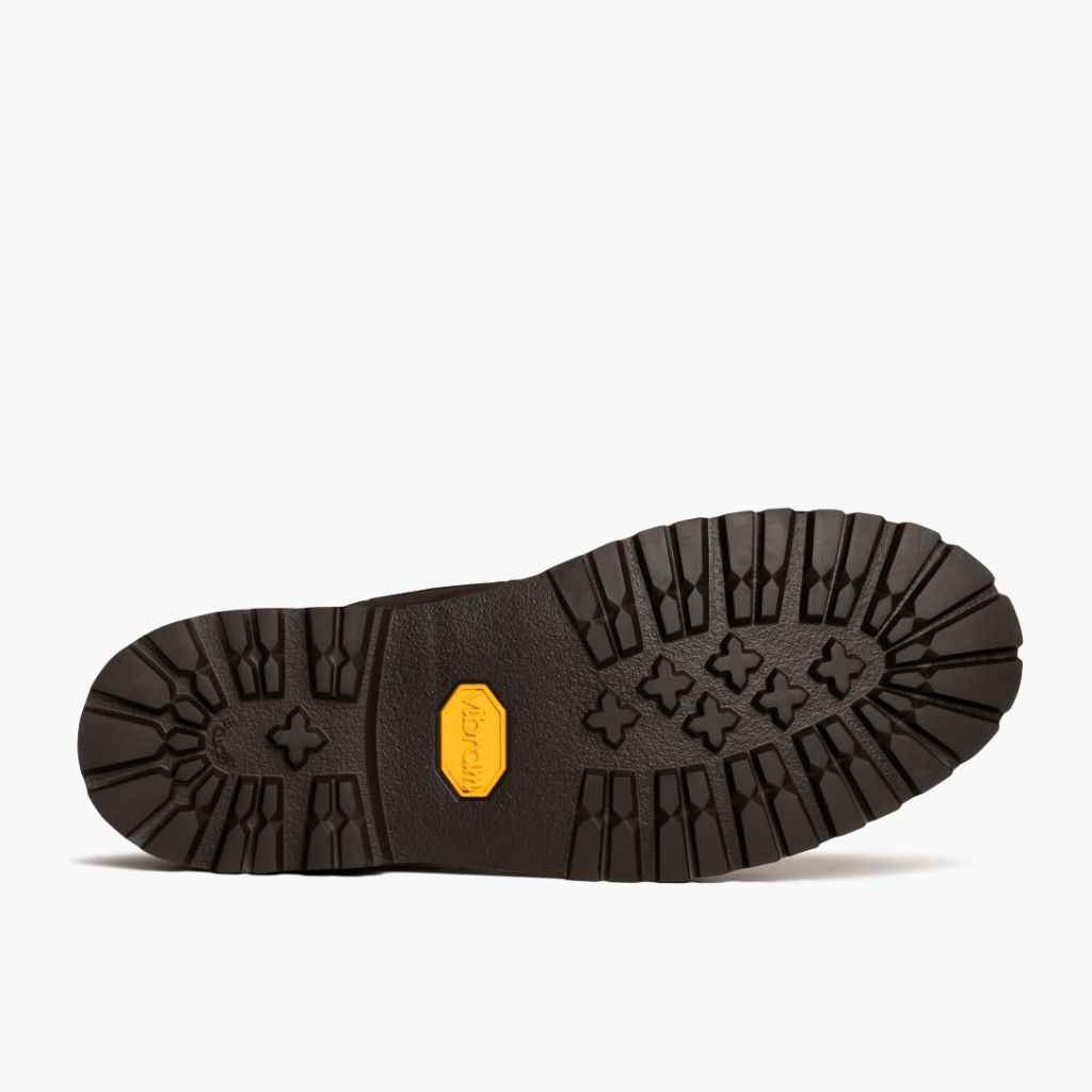 High-Traction Rubber Outsole & Lug Tread Pattern on Explorer Rocky Road Läderkängor för Herr