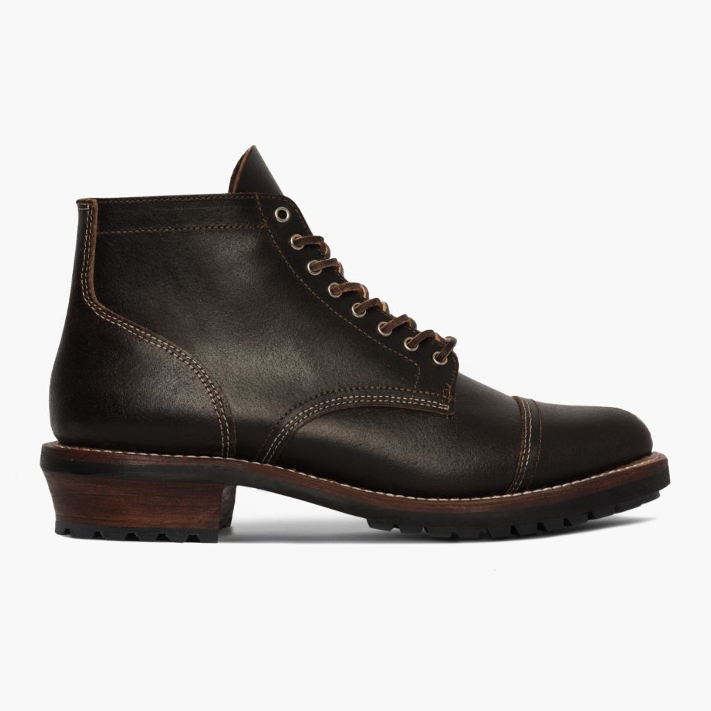 Classic Full-Grain leather Boots - Ritsrandsydd Goodyear-konstruktion och tåhätta