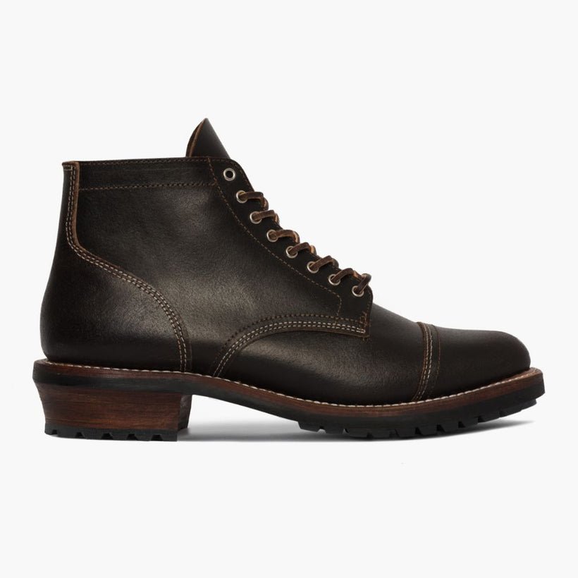 Vanguard Waxed Cacao Leather Boots för Herr
