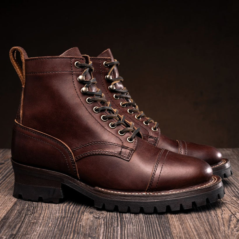 Challenger Whiskey Leather Boots för Herr