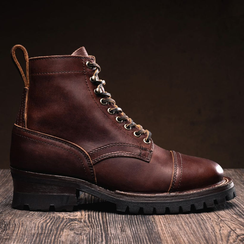Challenger Whiskey Leather Boots för Herr