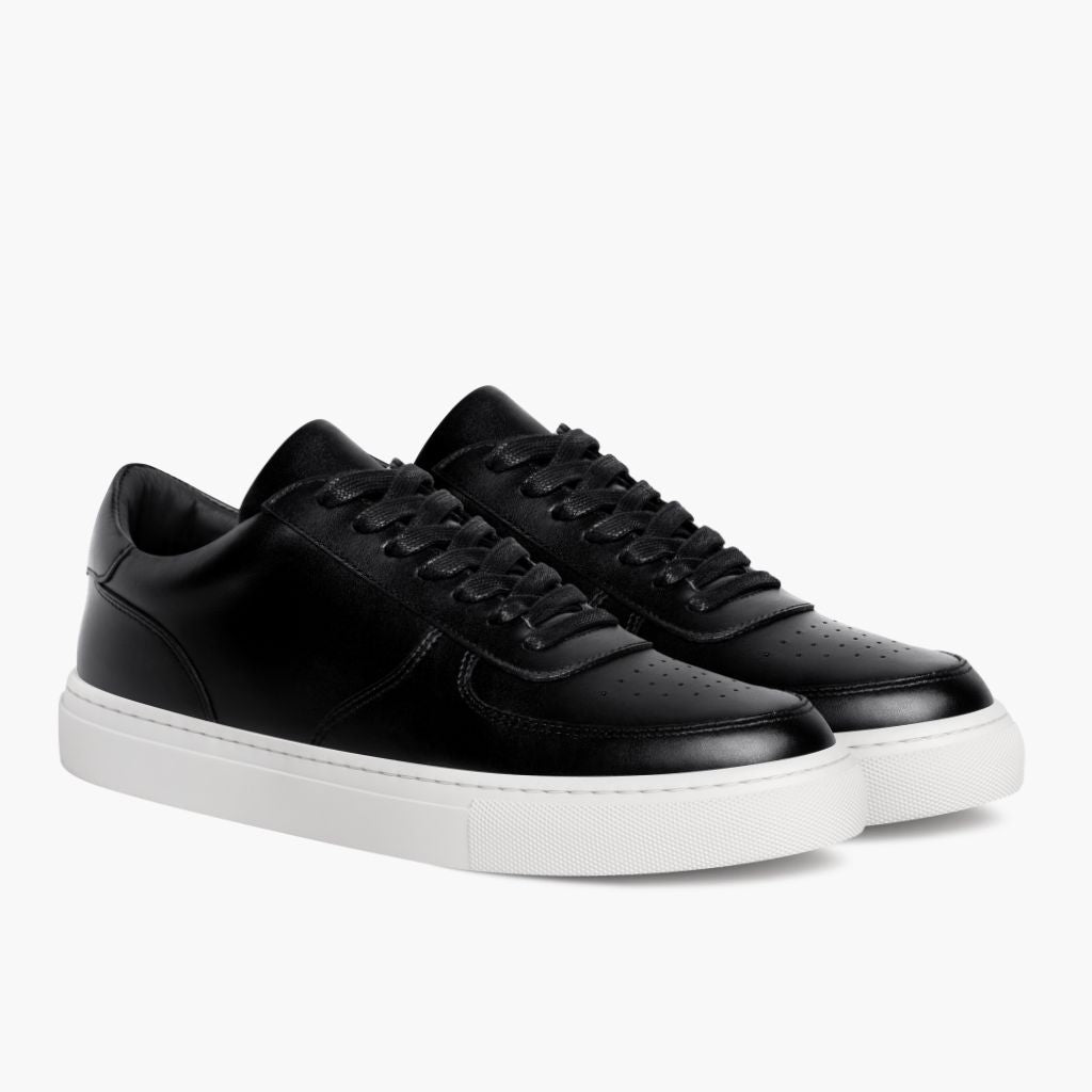 Court Black Leather Sneakers i svart äkta nötskinn - Sidovy | Handla online