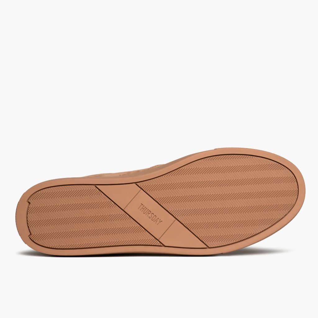 High-Traction Rubber Outsole & Lug Tread Pattern on Court Clay Lädersneakers för Herr