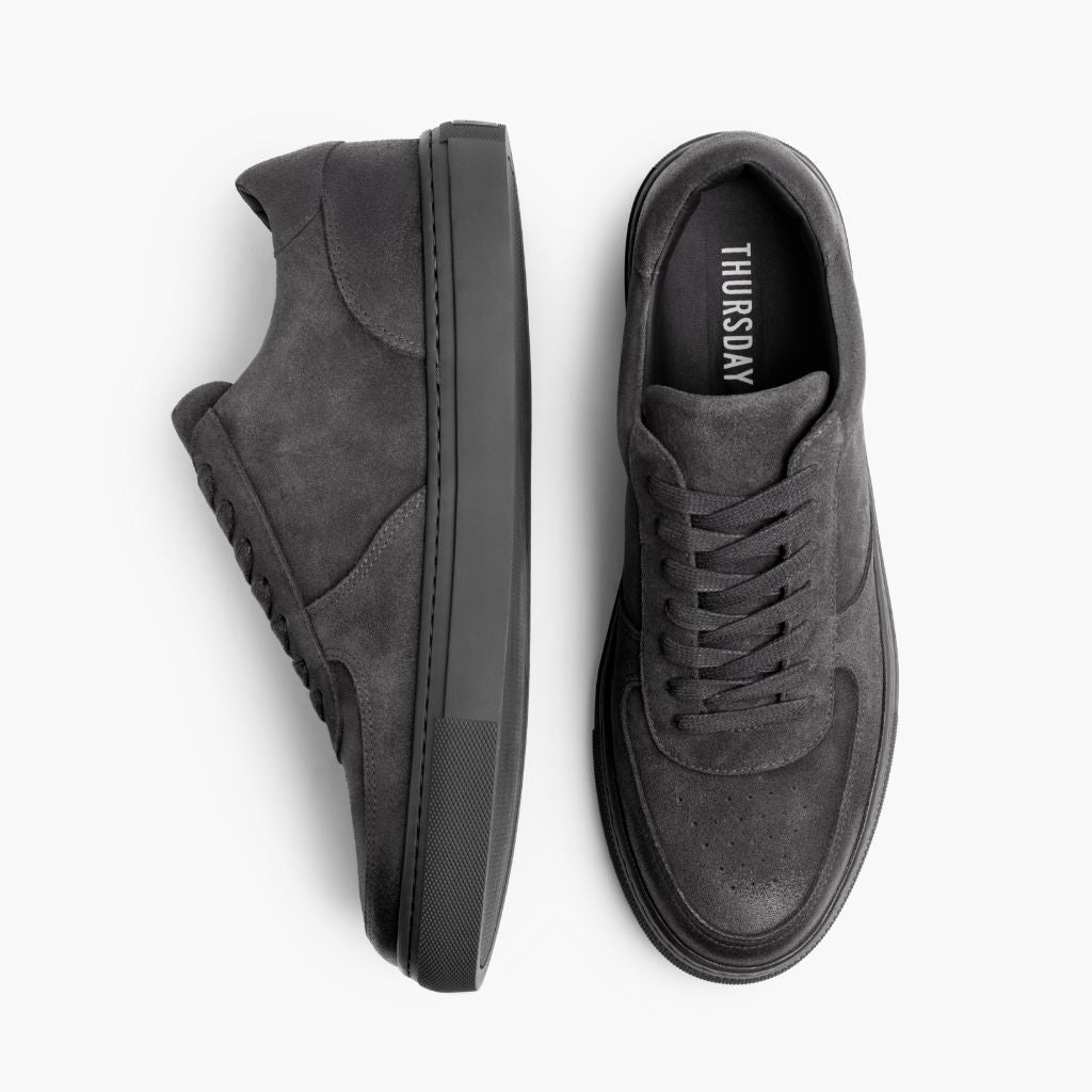Court Smoke Lädersneakers för Herr - Förstärkt hälkappa och precisa dubbla sömmar