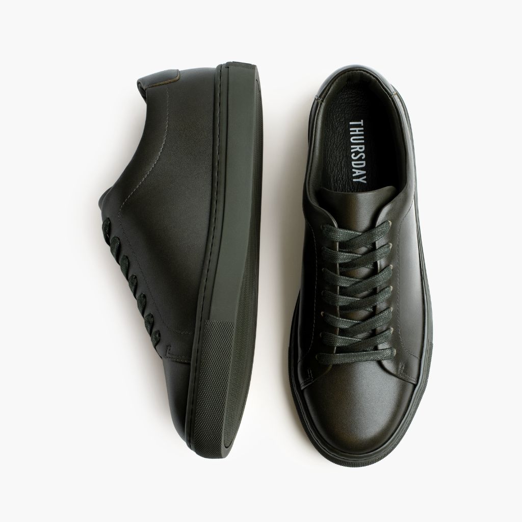 Encore Forest Lädersneakers för Herr - Förstärkt hälkappa och precisa dubbla sömmar
