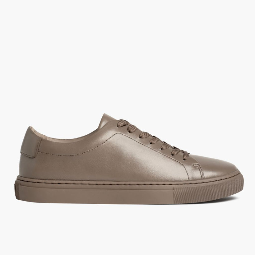 Encore Taupe Leather Sneakers för Herr