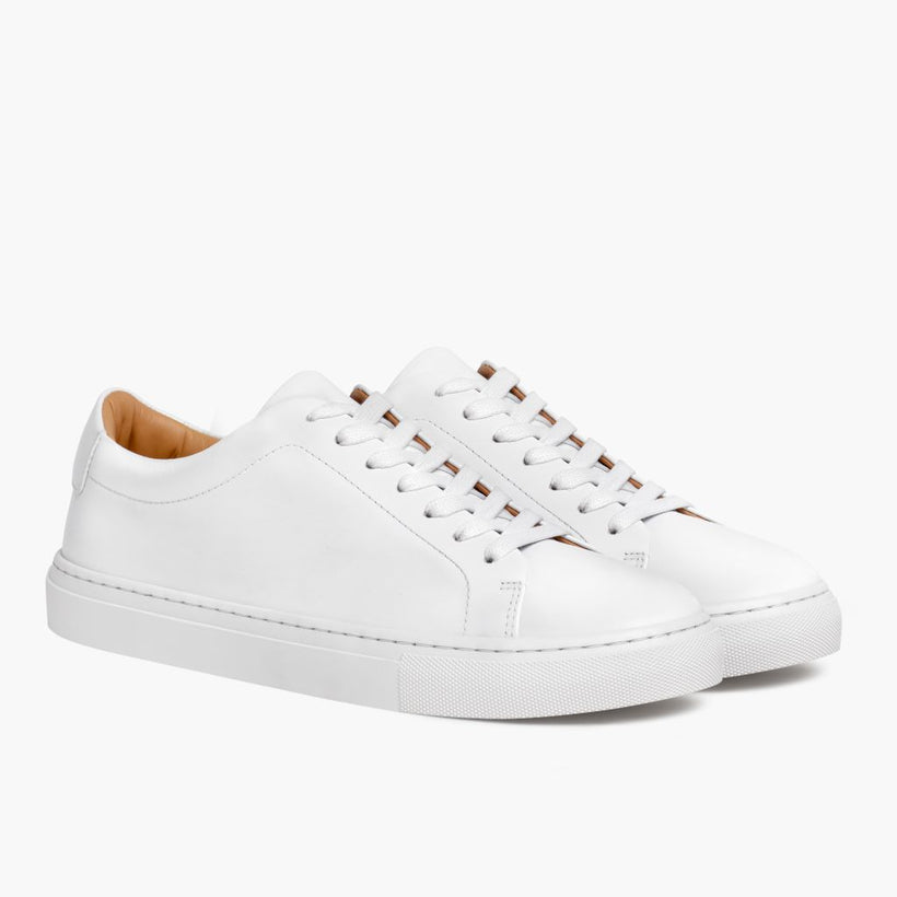 Encore White Leather Sneakers för Herr