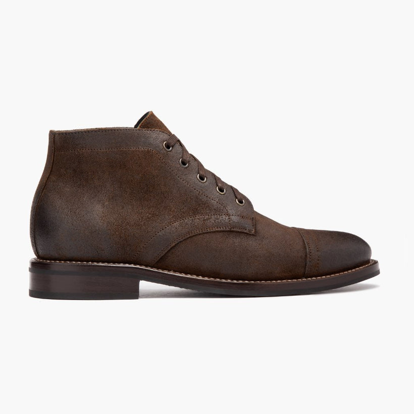 Cadet Mocha Leather Boots för Herr