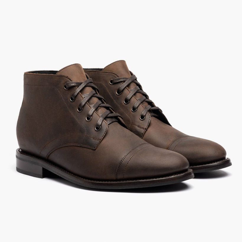 Cadet Tobacco Leather Boots för Herr