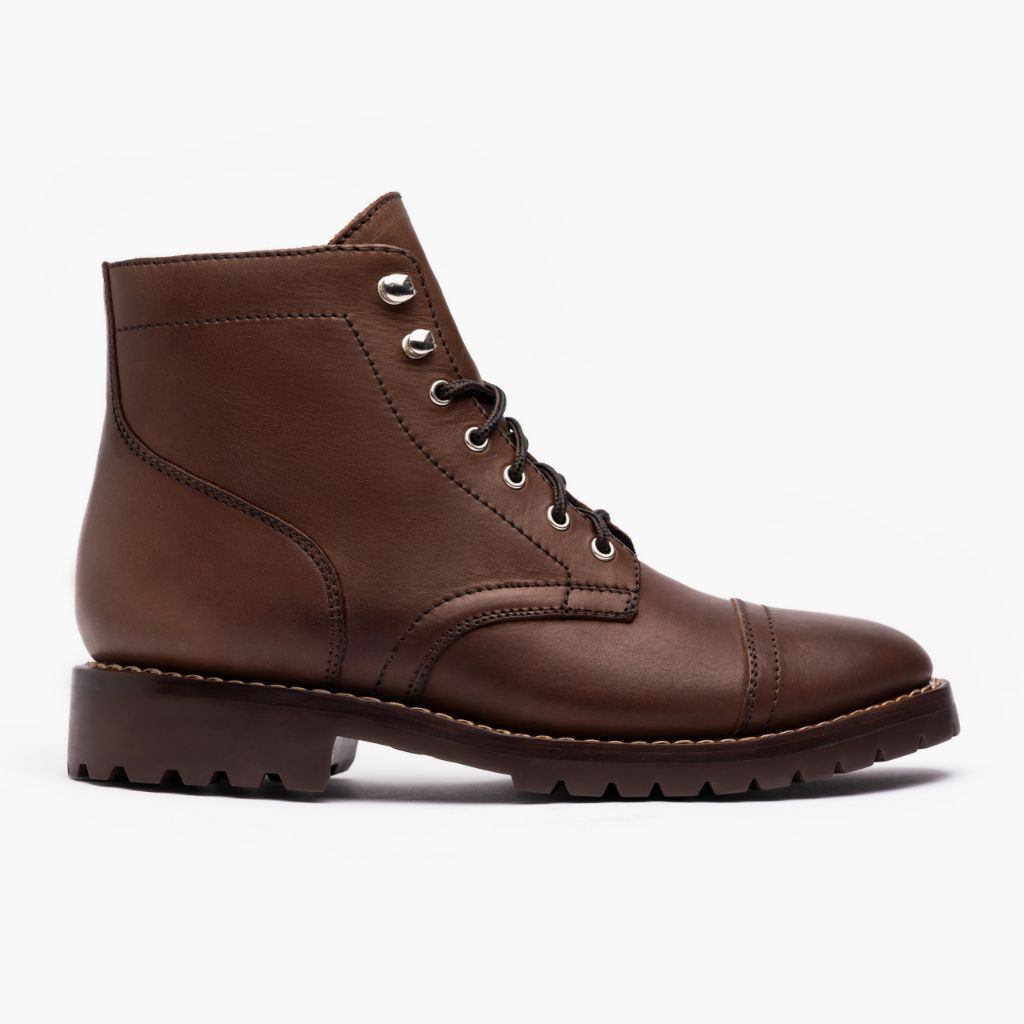 Classic Full-Grain leather Boots - Ritsrandsydd Goodyear-konstruktion och tåhätta