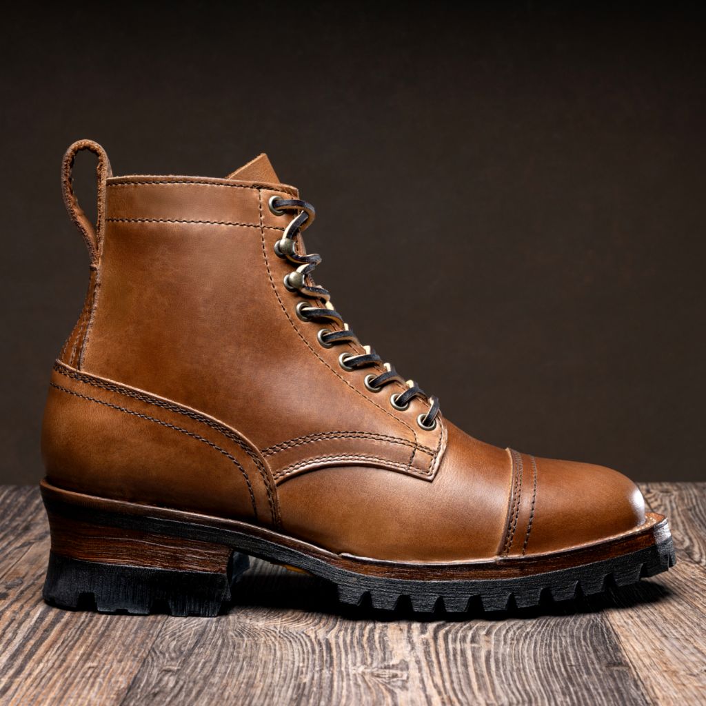 Classic Full-Grain leather Boots - Ritsrandsydd Goodyear-konstruktion och tåhätta