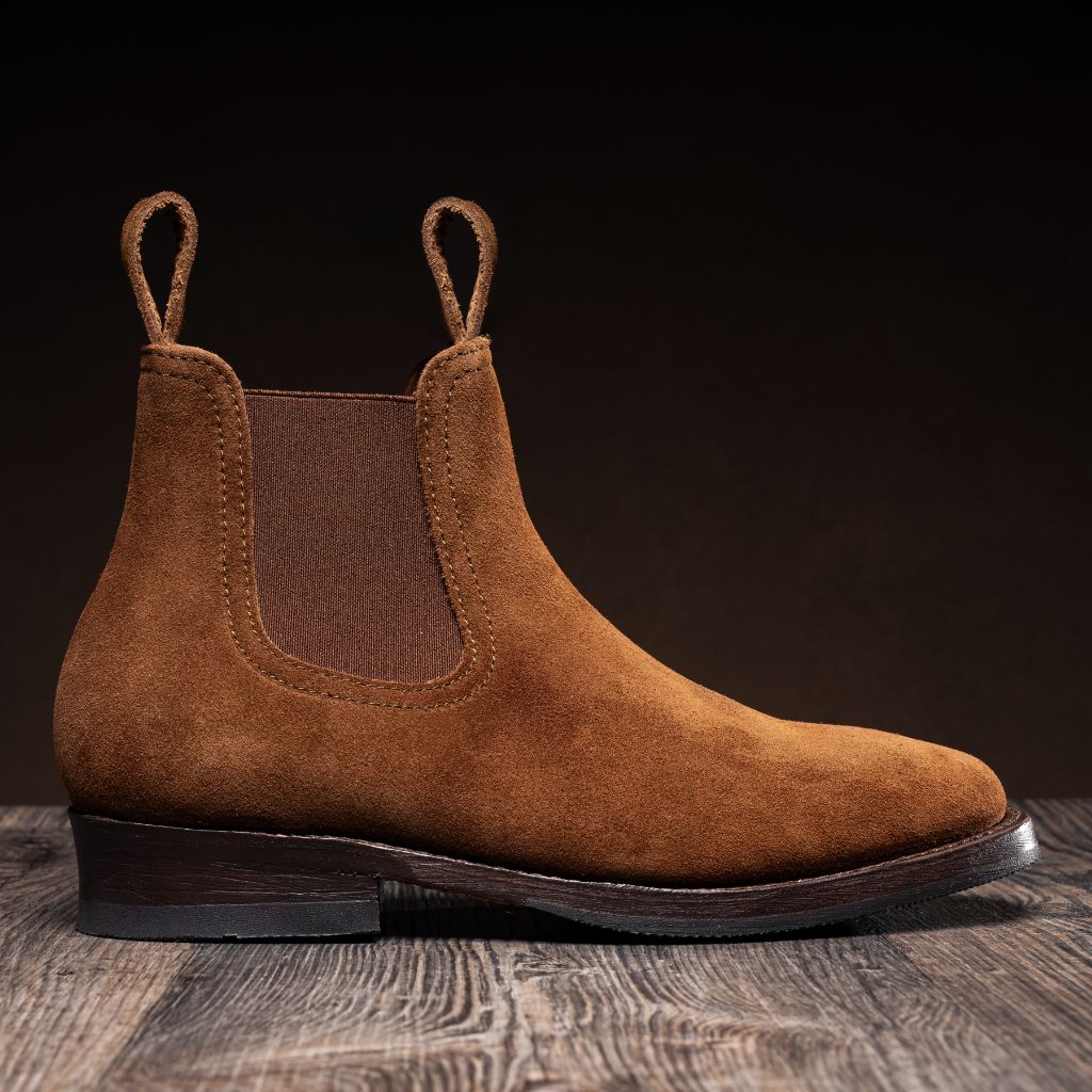 Classic Full-Grain leather Boots - Ritsrandsydd Goodyear-konstruktion och tåhätta