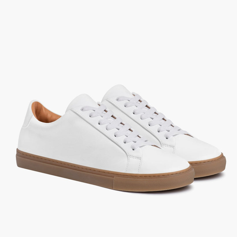 Legacy White Leather Sneakers för Herr