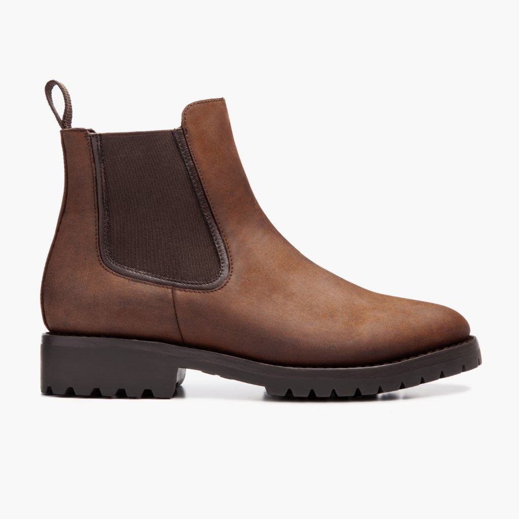 Classic Full-Grain leather Boots - Ritsrandsydd Goodyear-konstruktion och tåhätta