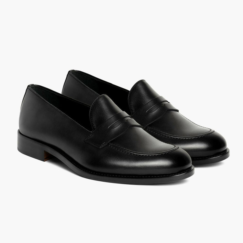 Lincoln Svart Leather Sneakers för Herr