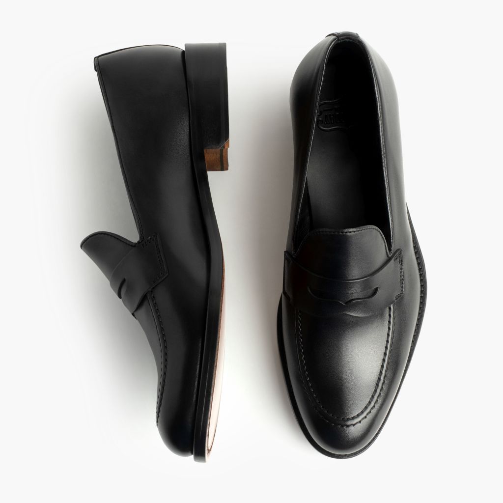 Lincoln Svart Lädersneakers för Herr - Förstärkt hälkappa och precisa dubbla sömmar