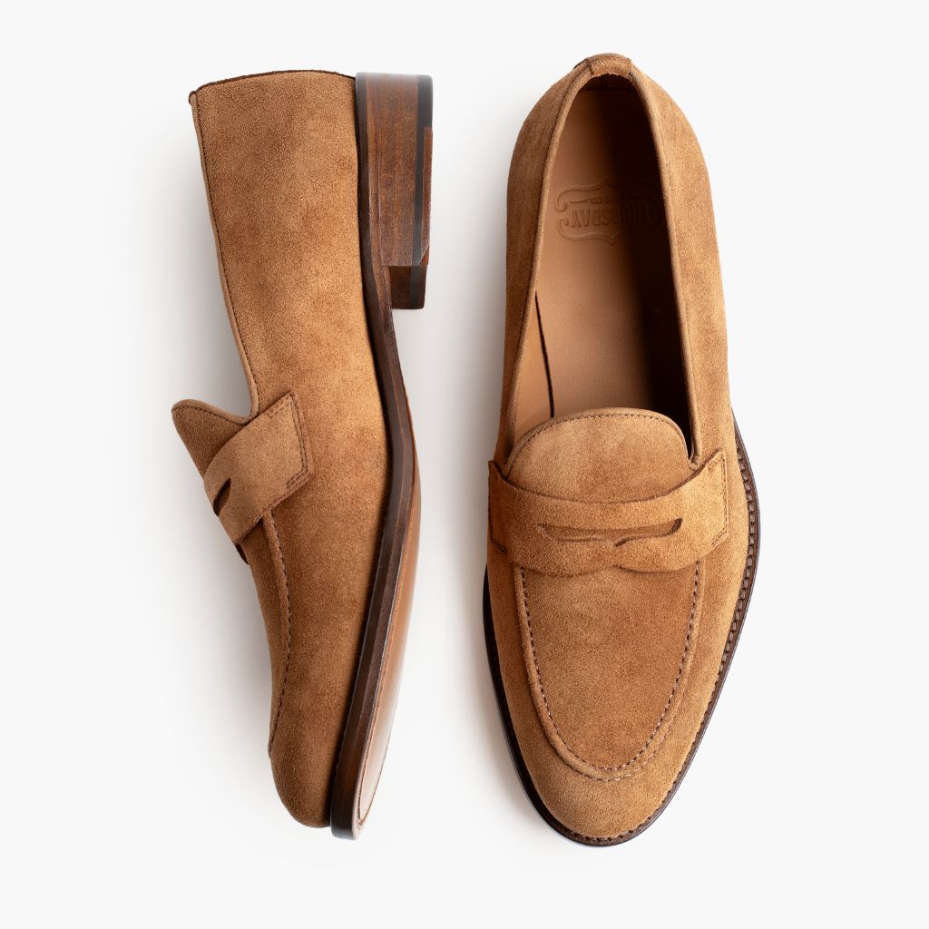 Lincoln Cider Läderloafers för Herr - Förstärkt hälkappa och precisa dubbla sömmar