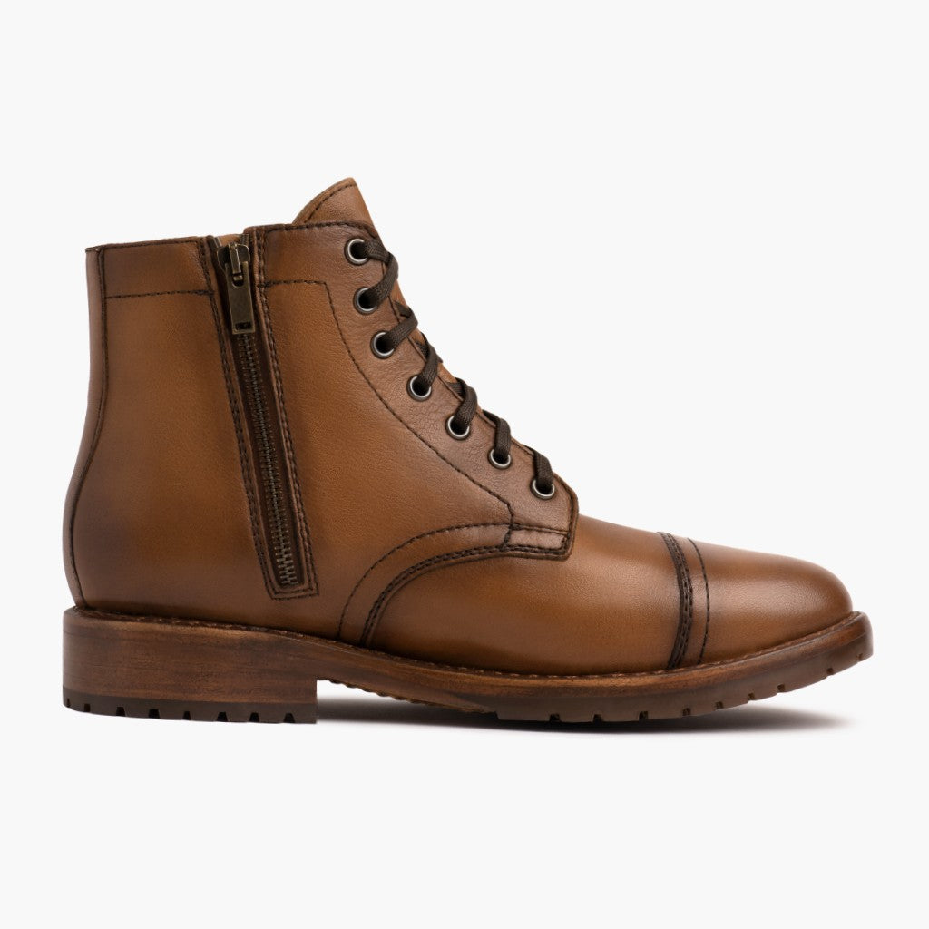 Classic Full-Grain leather Boots - Ritsrandsydd Goodyear-konstruktion och tåhätta