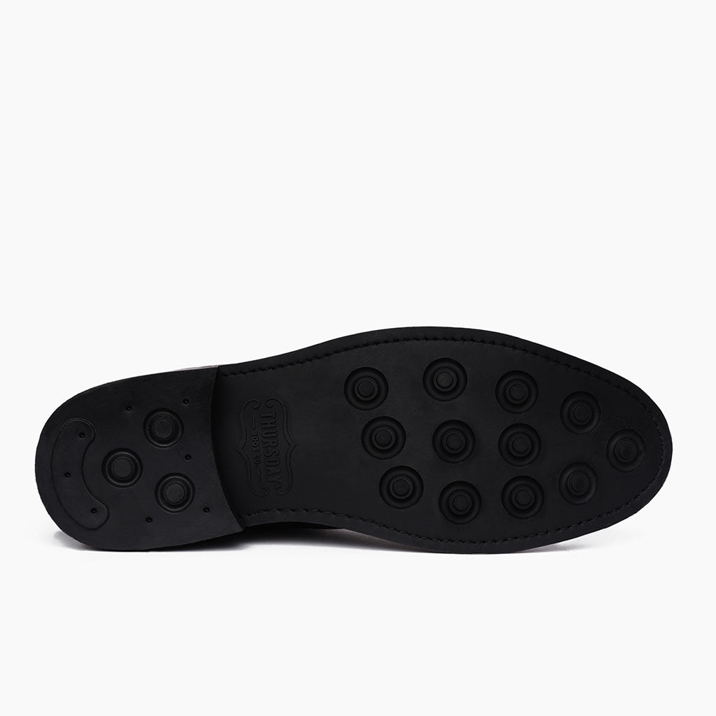 High-Traction Rubber Outsole & Lug Tread Pattern on Duke Brun Läderkängor för Herr