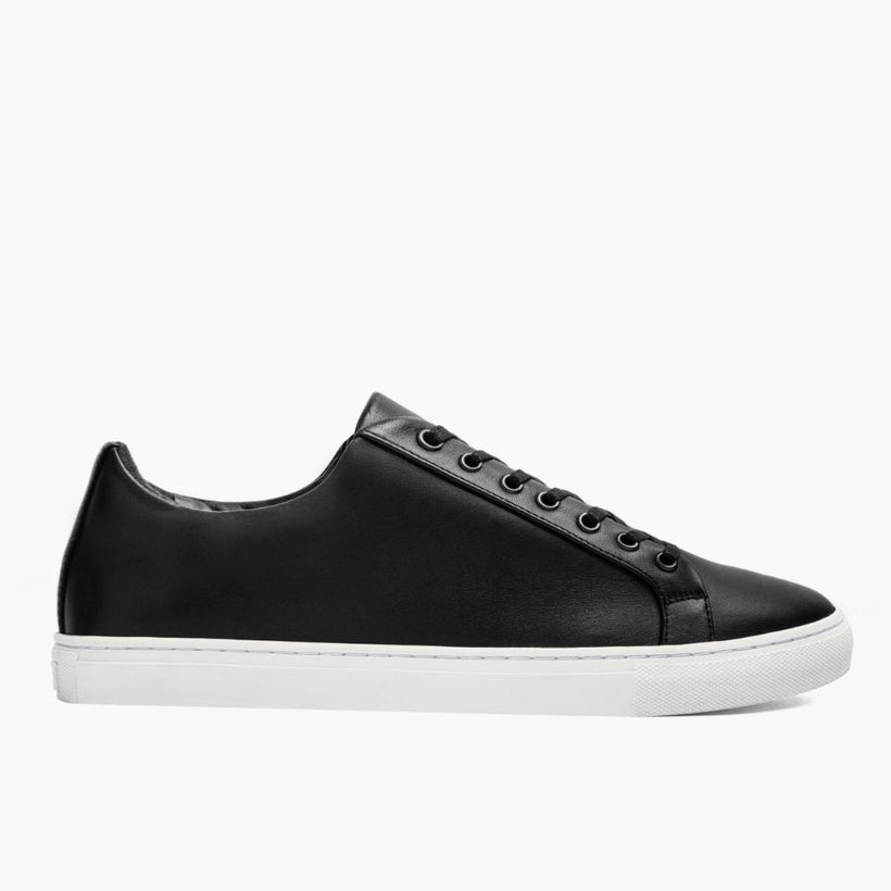 Premier Low Top Svart Leather Sneakers för Herr