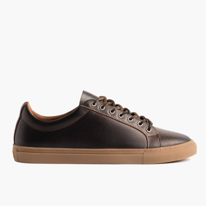 Premier Low Top Cacao Leather Sneakers för Herr