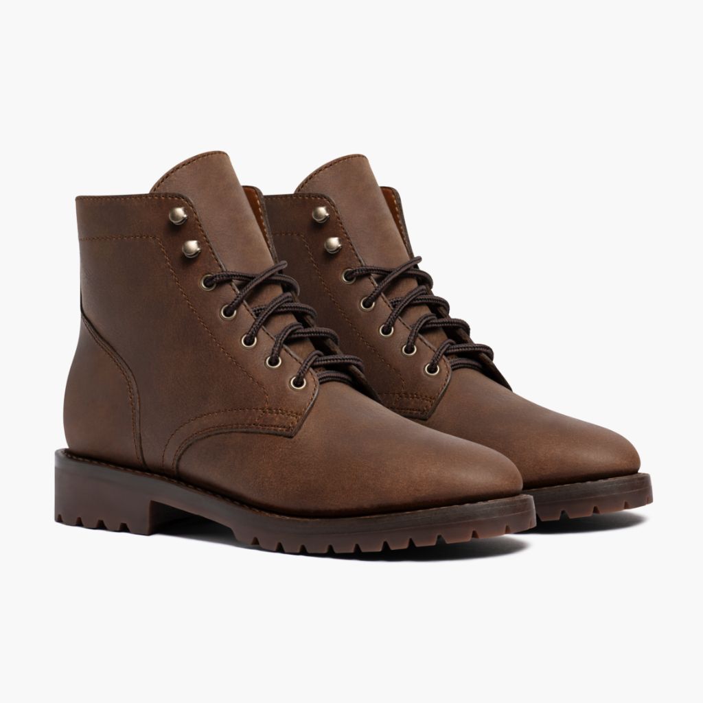 President StormKing® Desert Brun Läderkängor för Herr For Men in Brown Full-Grain Leather - Sidovy | Handla online