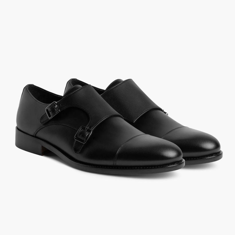 Saint Svart Läderloafers för Herr