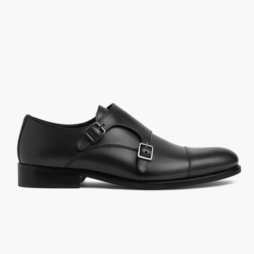 Saint Svart Läderloafers för Herr