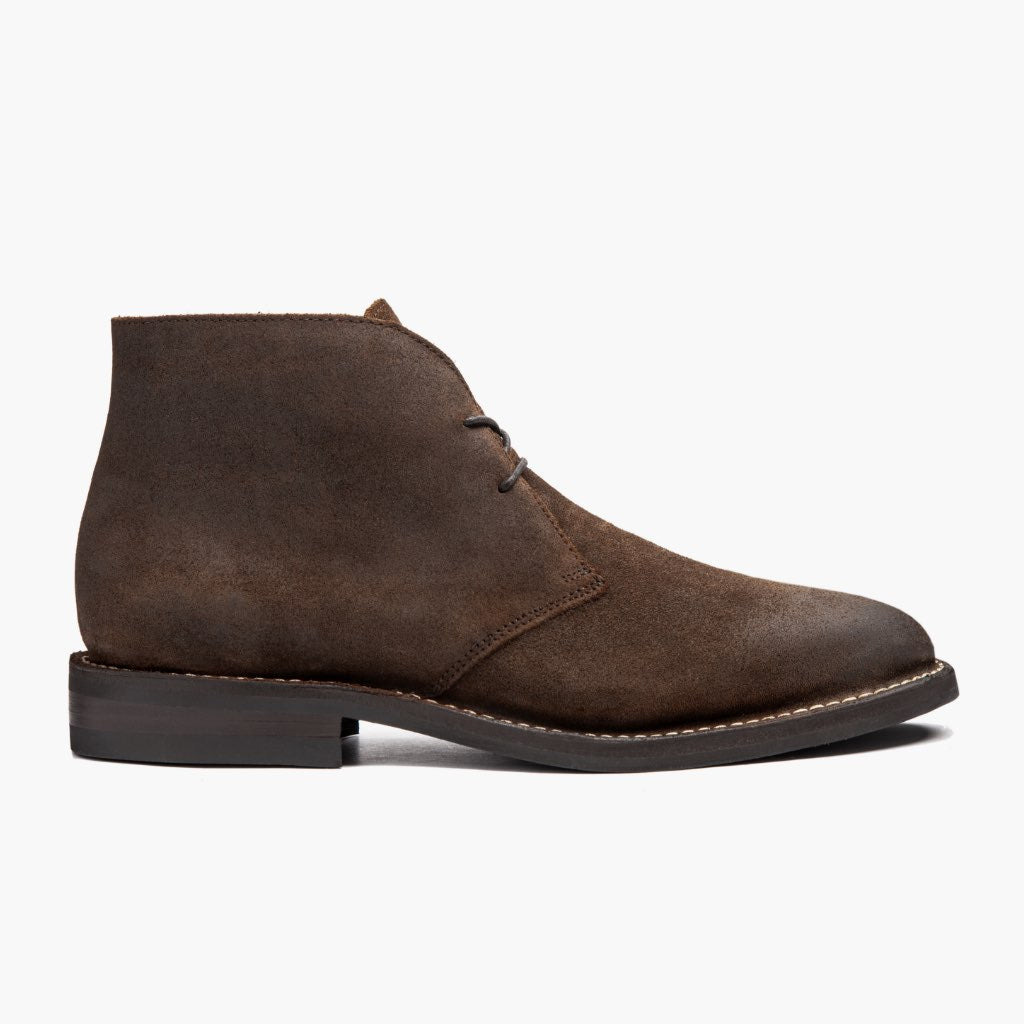 Mocha Full-Grain leather Boots - Ritsrandsydd Goodyear-konstruktion och tåhätta