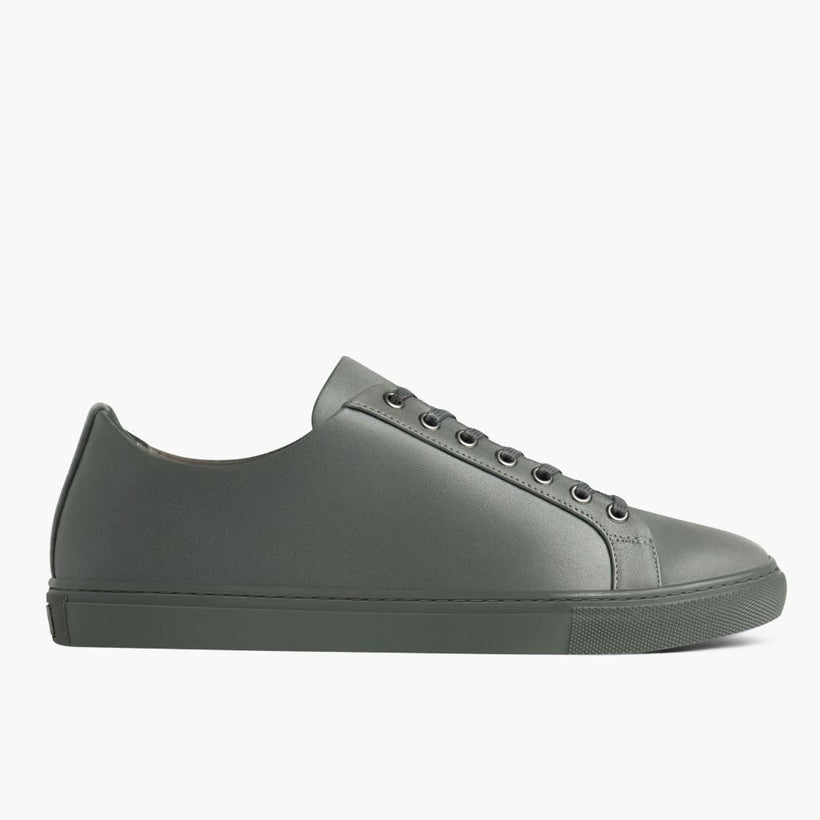 Premier Low Top Grey Leather Sneakers för Herr
