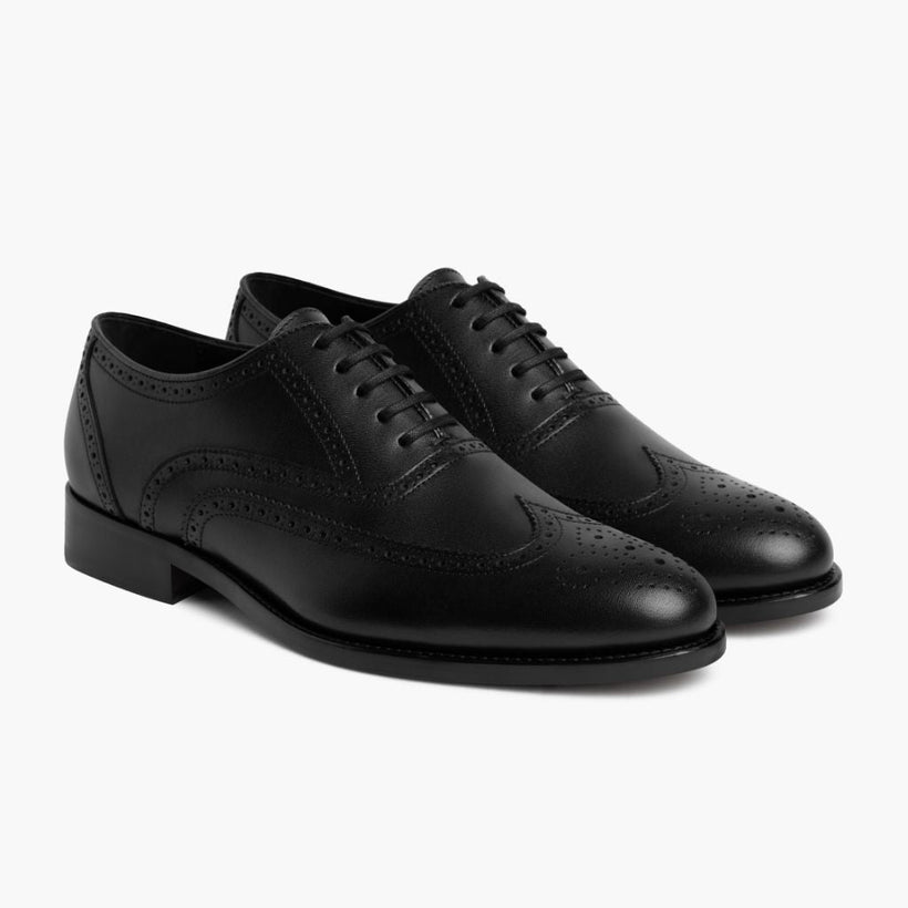Aviator Svart Läderloafers för Herr
