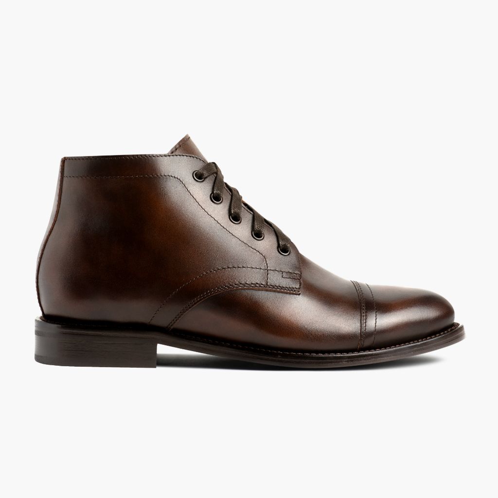 Classic Full-Grain leather Boots - Ritsrandsydd Goodyear-konstruktion och tåhätta
