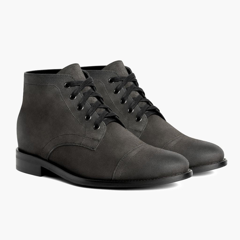 Cadet Shadow Grey Leather Boots för Herr