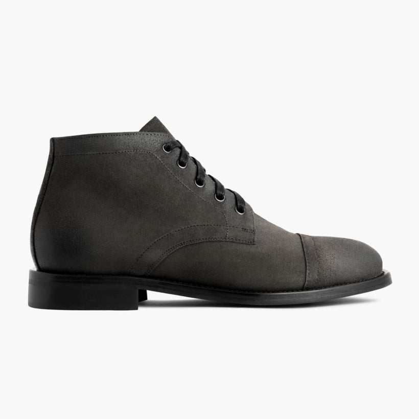 Cadet Shadow Grey Leather Boots för Herr