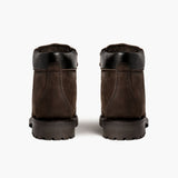 High-Traction Rubber Outsole & Lug Tread Pattern on Commander Tobacco Leather Boots