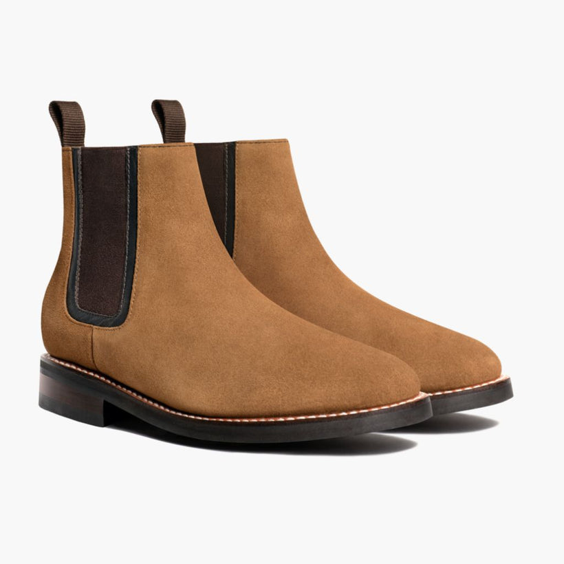 Duke Honey Suede Leather Boots för Herr
