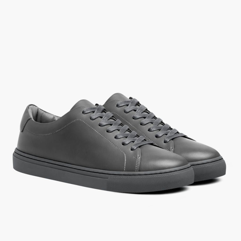 Encore Steel Grey Leather Sneakers för Herr