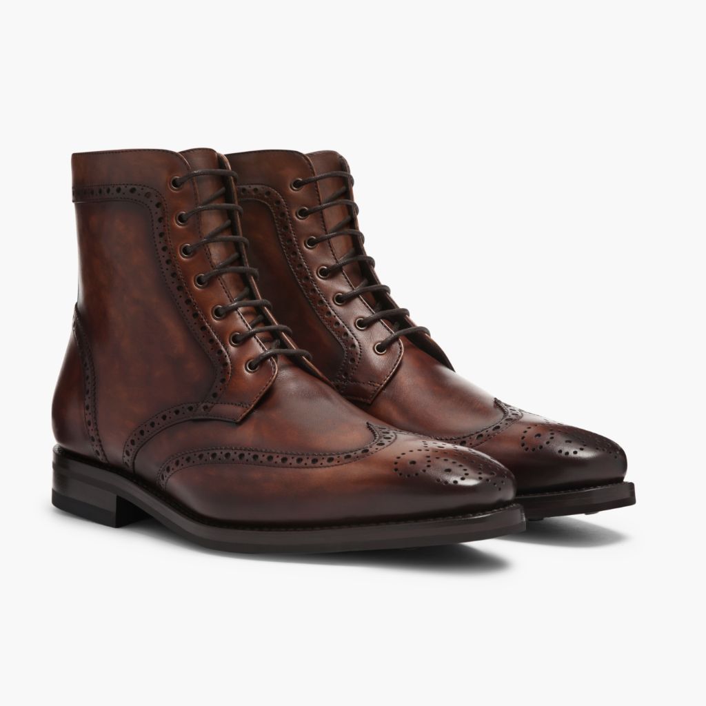 Wingtip Color #77 Läderkängor för Herr For Men in Classic Full-Grain Leather - Sidovy | Handla online