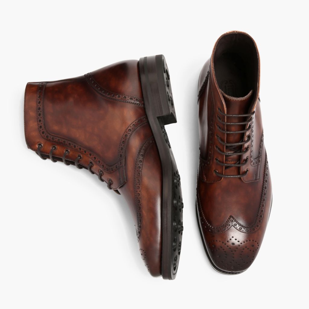 Wingtip Color #77 Läderkängor för Herr For Men - Förstärkt hälkappa och precisa dubbla sömmar