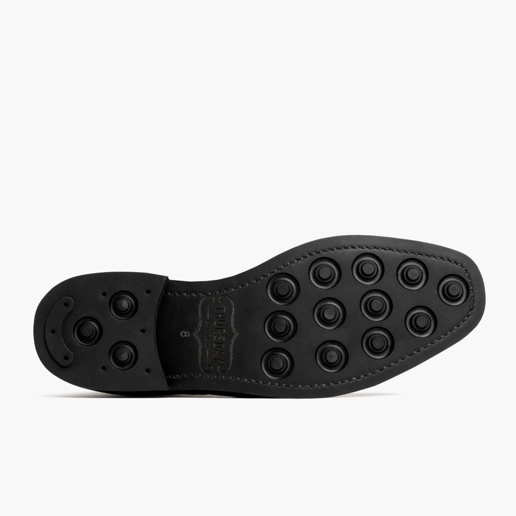 High-Traction Rubber Outsole & Lug Tread Pattern on Wingtip Color #77 Läderkängor för Herr For Men