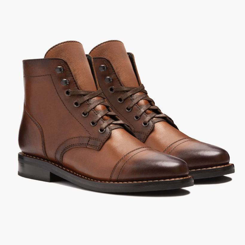 Captain Brandy Leather Boots för Dam